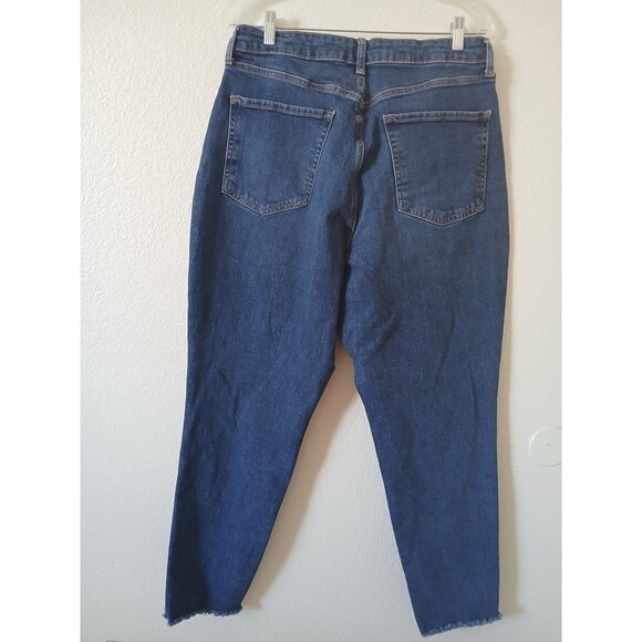 Old Navy Women’s Jeans 14 Tall High Rise Curvy O.G Straight Button Fly - Picture 2 of 16